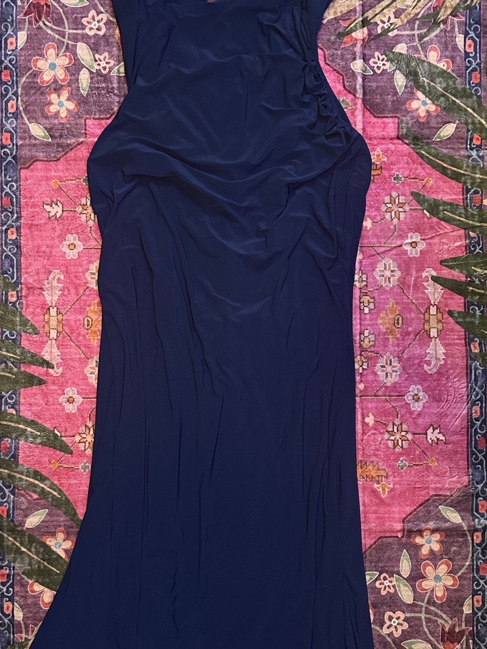 Source Unknown Navy Blue Maxi Dress